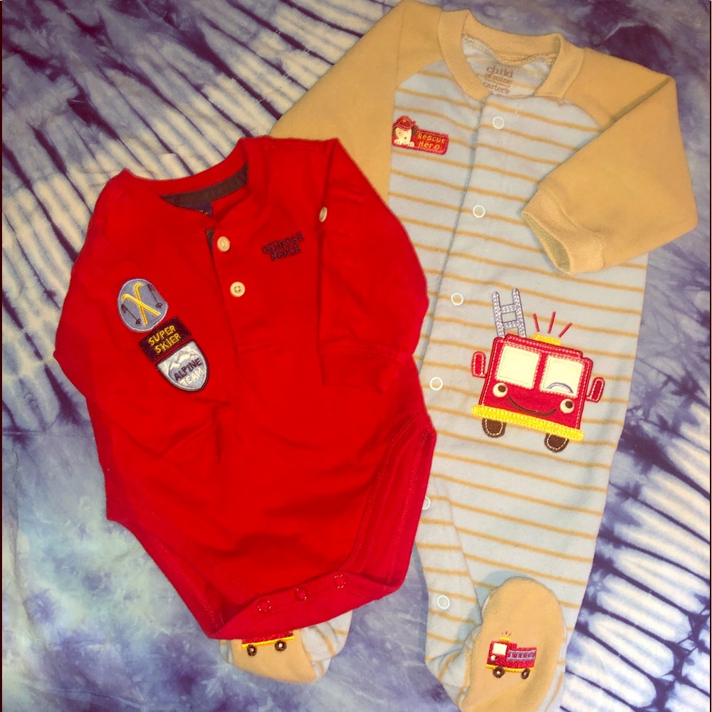 Baby boy Fleece Footie & Bodysuit